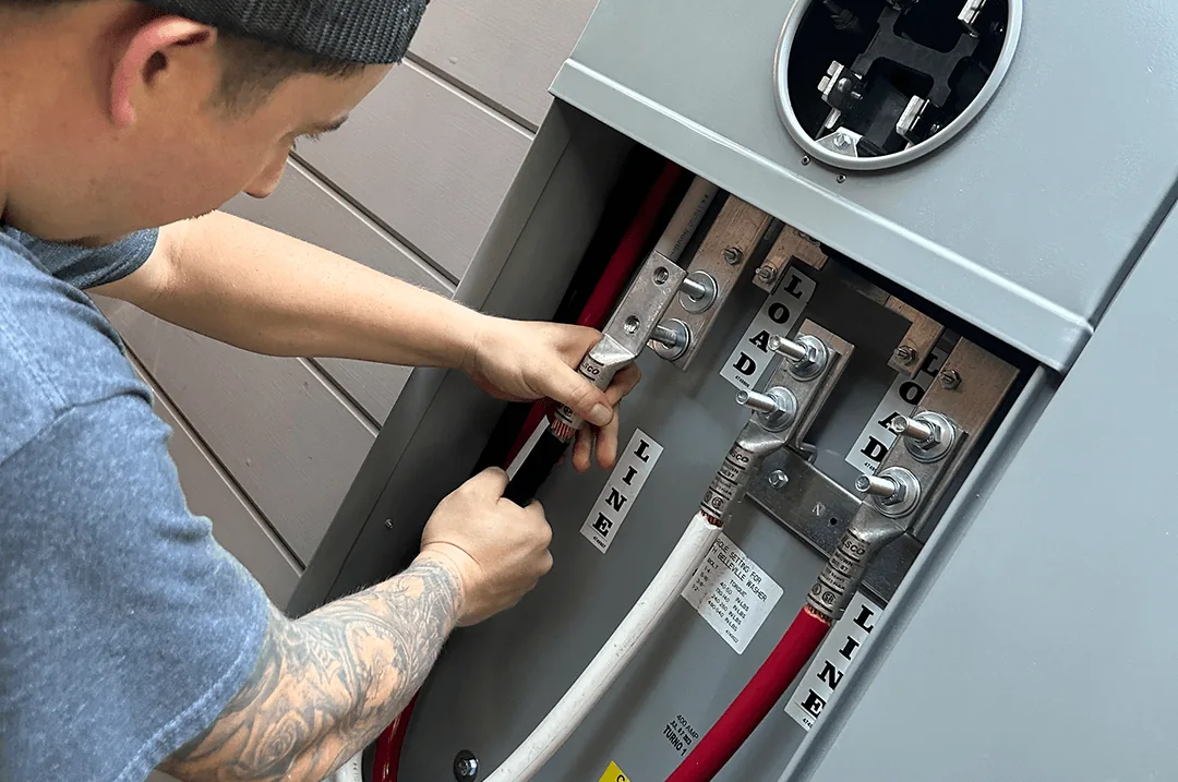 Electrical service work from Bay Valley Electric project archive